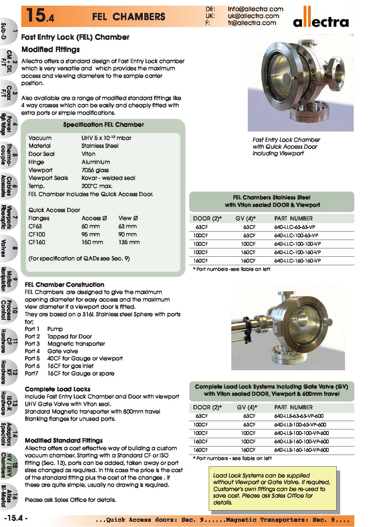 allectra 快速进样腔