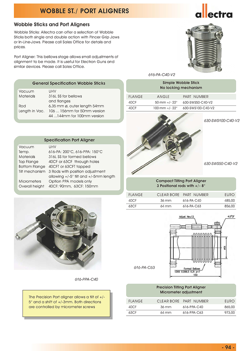 allectra机械手和窗口准直器