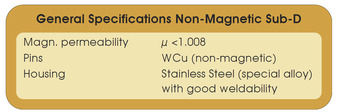 allectra 316LN不锈钢材质无磁Sub-D真空馈通