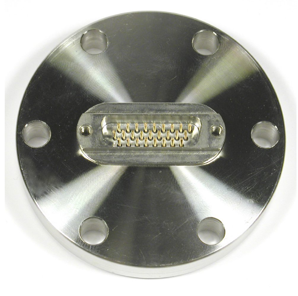 图一：CF40法兰26针高密度版Sub-D真空馈通