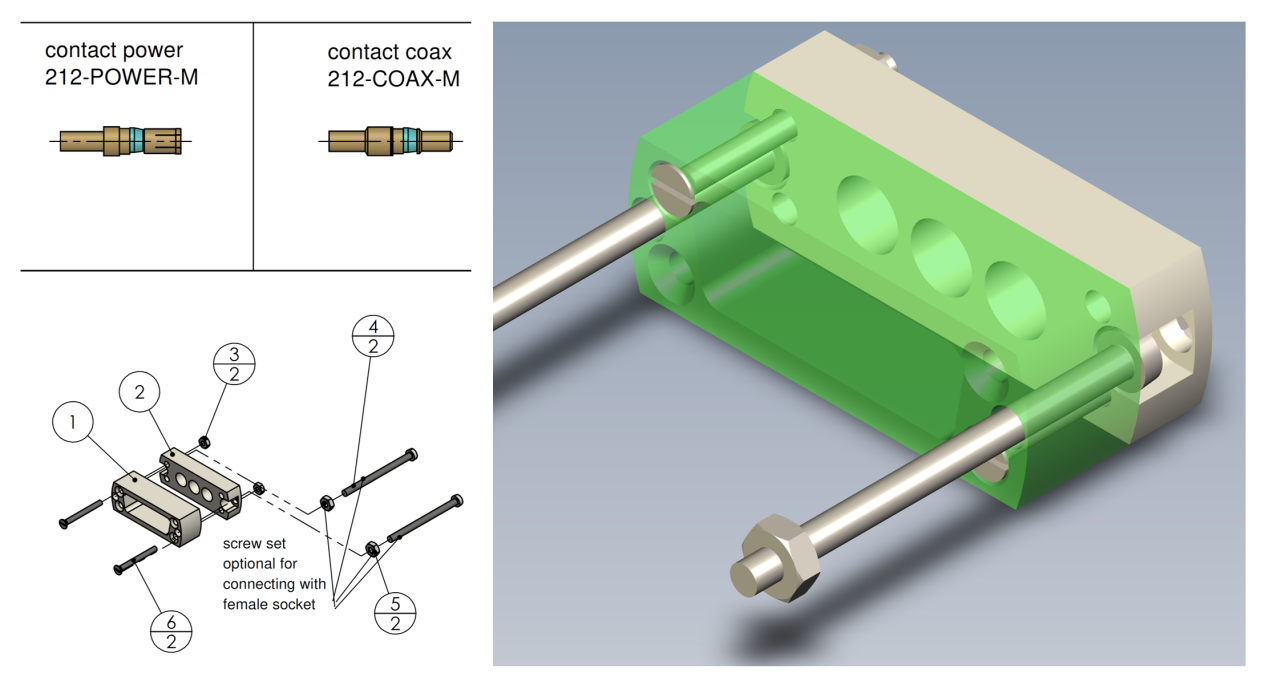 图九：真空端公头和配套插针
