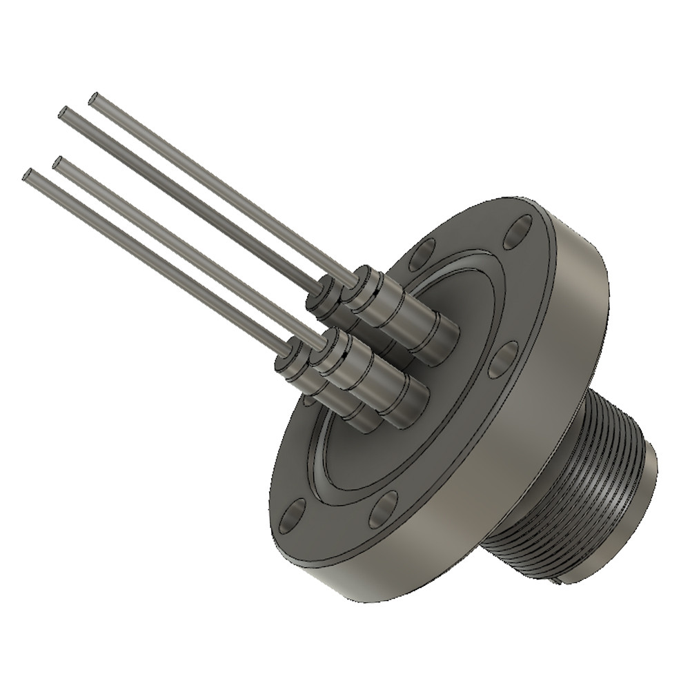 700V/23A多路功率型真空馈通（4芯/CF35法兰）