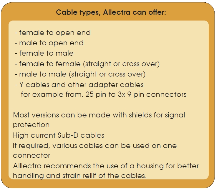 KAPTON PEEK带状Sub-D超高真空线缆参数
