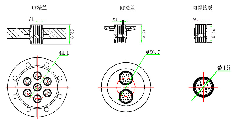 MOS12真空馈通