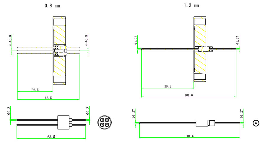 低功率真空馈通