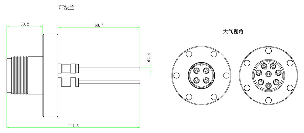 MS功率型真空馈通 MS功率型真空馈通
