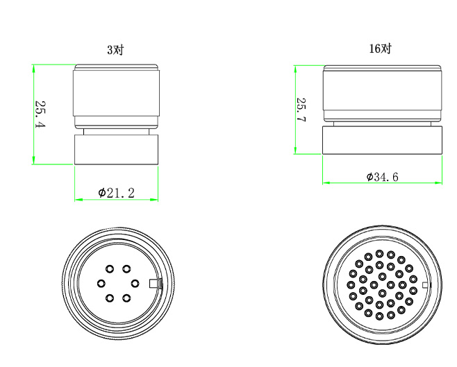 CTS真空端连接器