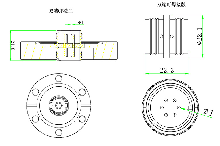 CTS-K型热电偶馈通