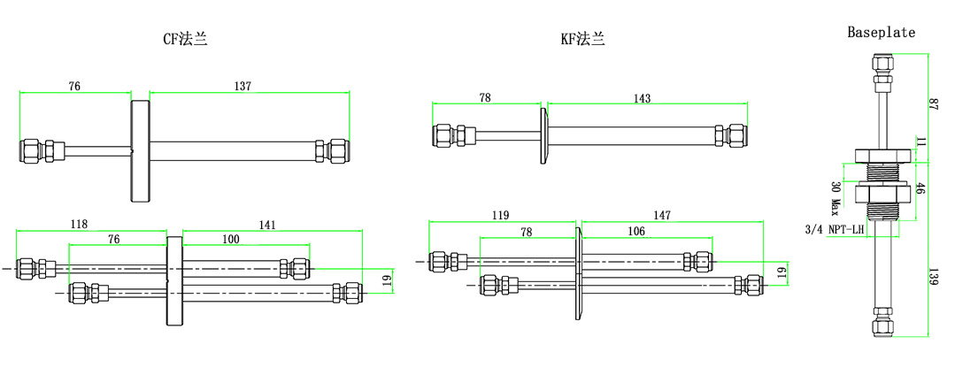 低温流体馈通 低温流体馈通